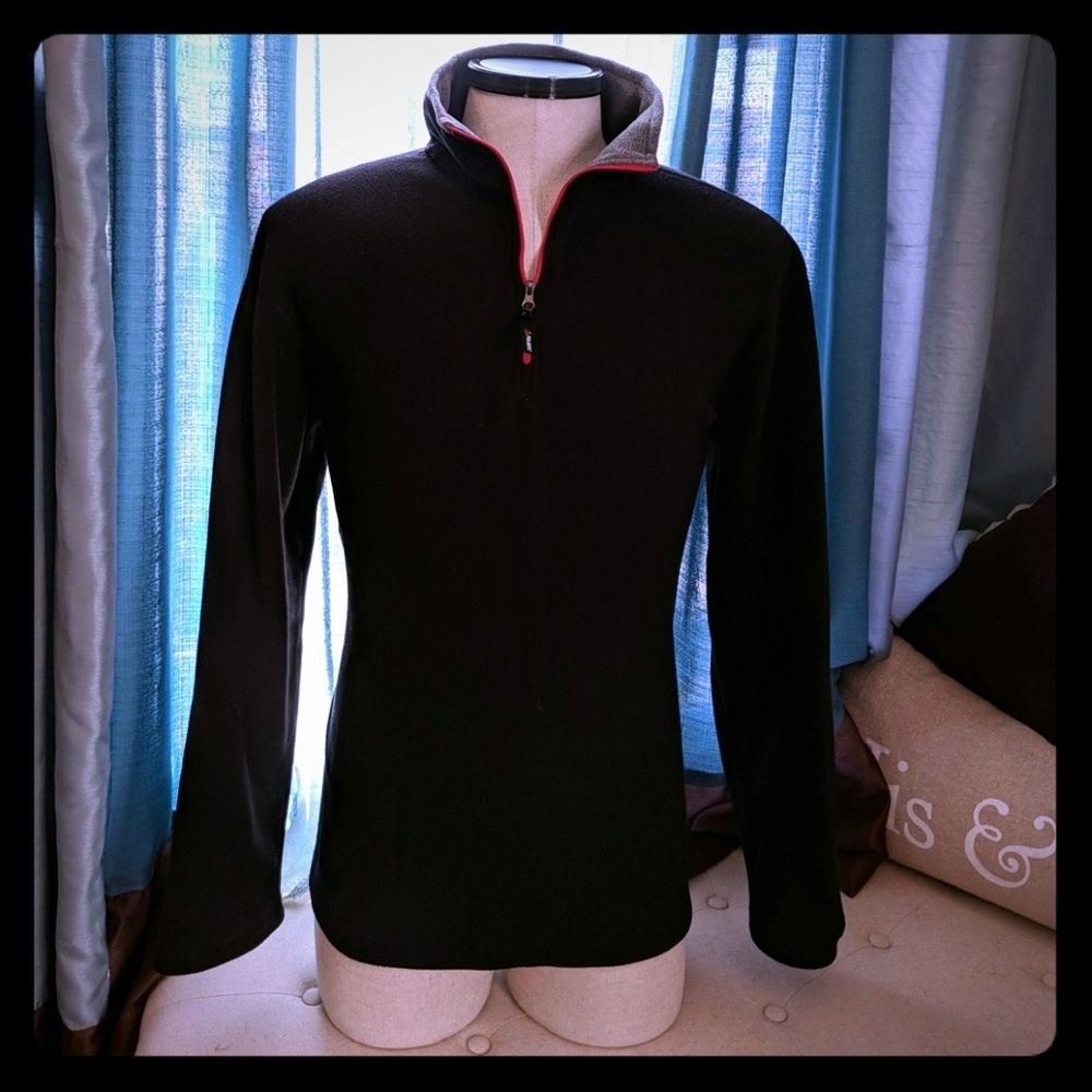 FILA polartec zip neck men's fleece top black XL